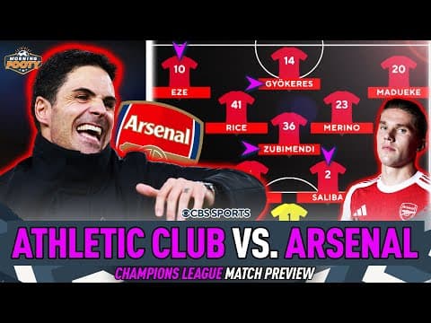 Arsenal's UEFA Champions League LAST LOOKS PREVIEW | Arteta's Projected Starting XI | Morning Footy
