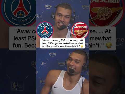 Wemby is rocking with PSG to win the Champions League Final 😤 (via @nbaonprime/TT)