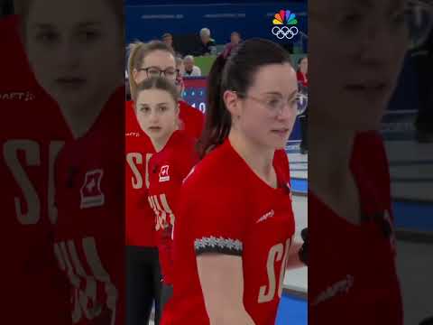 Alina Paetz with a meticulous shot to guarantee Switzerland 4 points in the 9th end! 🥌