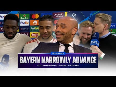 Thierry Henry & Olise REUNITE While The Schmeichels share a touching moment following Bayern WIN 👀