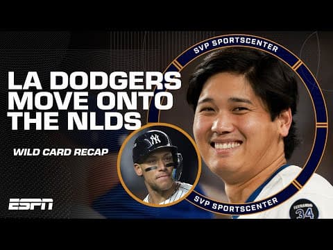 MLB Wild Card RECAP ⚾️ Dodgers sweep Reds + Yankees, Padres & Guardians force Game 3 | SC with SVP