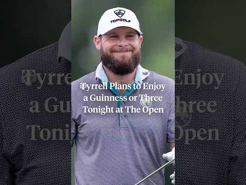 Tyrrell Hatton knows how to unwind after a round. 🍻