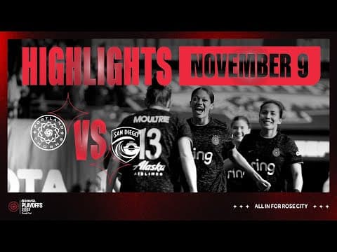 FULL HIGHLIGHTS | Quarterfinal Thorns vs San Diego Wave