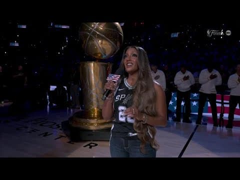 Mickey Guyton performs the U.S. National Anthem at 2026 NBA Finals Game 5 🇺🇸 | NBA on ESPN