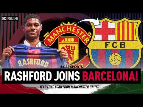 MAJOR TRANSFER: Marcus Rashford Joins FC Barcelona on loan from Manchester United 🤯💥 | Scoreline