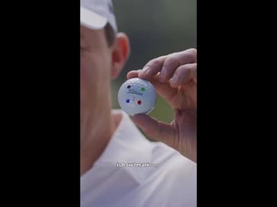 Matt Fitzpatrick uses six Sharpies to mark his Pro V1x. 🎨