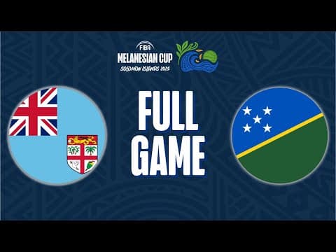 LIVE - Fiji v Solomon Islands | FIBA Women's Melanesian Cup 2025
