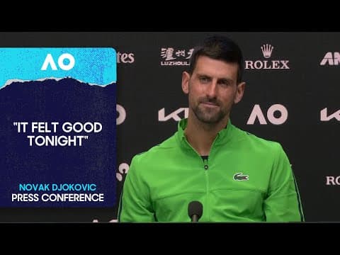 Novak Djokovic Press Conference | Australian Open 2026 First Round