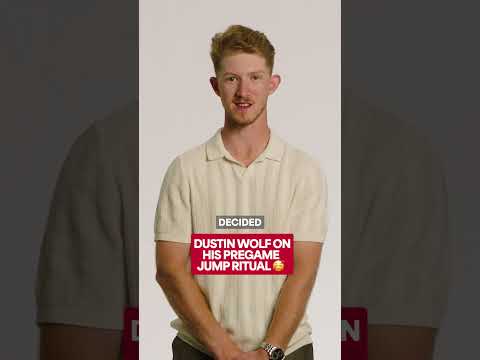 Jumping in the crease means something to Dustin Wolf 🥹