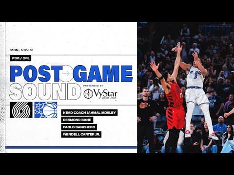 POSTGAME SOUND: PORTLAND TRAILBLAZERS VS. ORLANDO MAGIC | COACH MOSE, DESMOND, WENDELL & PAOLO