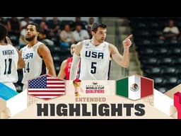 USA 🇺🇸 v Mexico 🇲🇽 | Extended Highlights | FIBA Basketball World Cup 2027 Americas Qualifiers