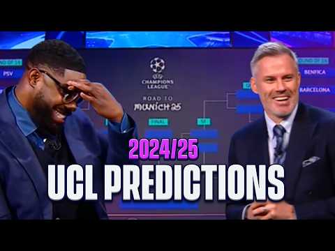 UCL Bracket Predictions from Kate Scott, Jamie Carragher, Micah Richards, & Peter Schmeichel 🔮