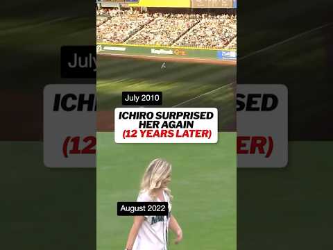 Ichiro didn't forget... and neither did she! ❤️ #baseball