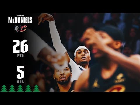 Jaden McDaniels Scores 26 Points In Win Over Cavs | 01.08.26