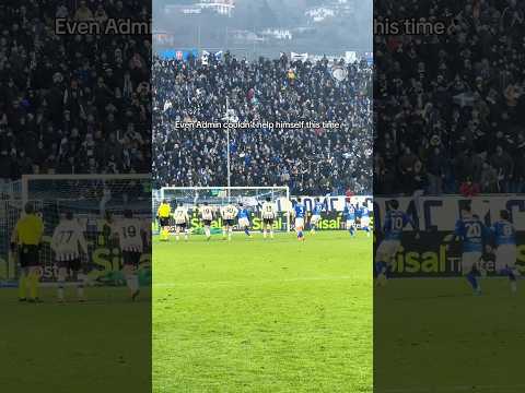 Nessuno poteva trattenersi 😅 #ComoAtalanta #Carnesecchi #GoAtalantaGo ⚫️🔵