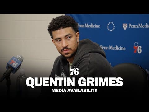 Philadelphia 76ers Postgame Media Availability 🎙️ | Quentin Grimes | 11.30.25