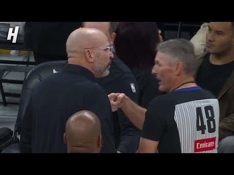 Scott Foster EJECTED Jason Kidd during a timeout