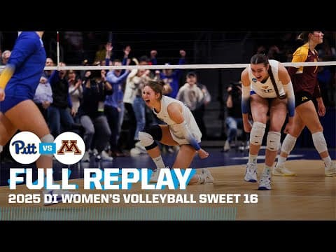 Pittsburgh vs. Minnesota: 2025 NCAA women’s volleyball regional semifinals | FULL REPLAY