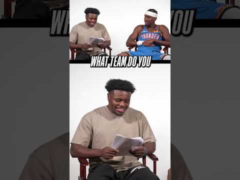 SGA gets quizzed on his NBA journey so far 👀