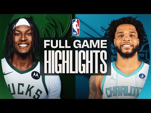 BUCKS at HORNETS | FULL GAME HIGHLIGHTS | November 12, 2025