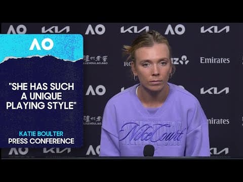 Katie Boulter Press Conference | Australian Open 2026 First Round