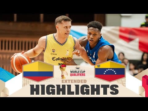 Colombia 🇨🇴 v Venezuela 🇻🇪 | Extended Highlights |FIBA Basketball World Cup 2027 Americas Qualifiers