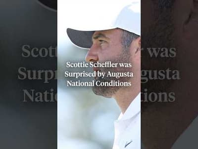 Scottie Scheffler was “surprised” by how soft Augusta National played on Friday