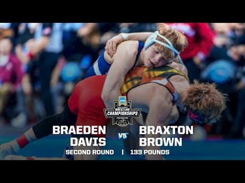 Braeden Davis vs. Braxton Brown: 2025 NCAA wrestling second round (133 lbs.)