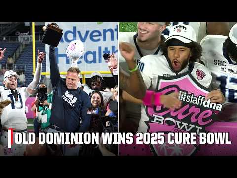 QB Quinn Henicle, Old Dominion Monarchs lift 2025 Cure Bowl trophy 🏆 | ESPN College Football