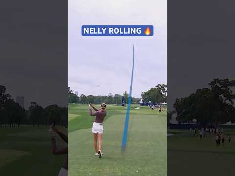 Another Nelly Korda birdie bolsters the lead to FIVE 📈😤