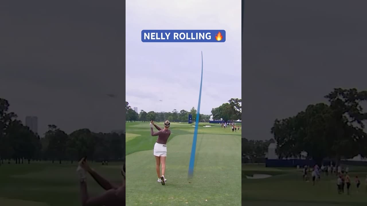 Another Nelly Korda birdie bolsters the lead to FIVE 📈😤