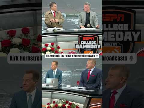 Kirk Herbstreit is THAT GUY at the Rose Bowl 🌹