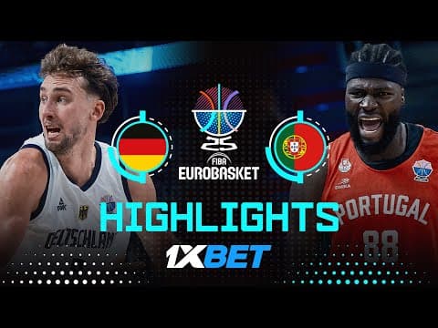 Germany 🇩🇪 vs Portugal 🇵🇹 | 1XBET Highlights | FIBA EuroBasket 2025
