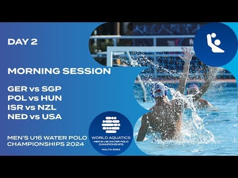 Morning Session | Pool A | Day 2 | World Aquatics Men’s U16 Water Polo Championships 2024