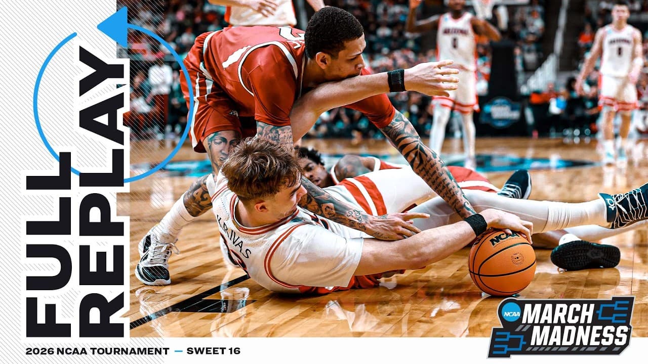 Arizona vs. Arkansas: 2026 NCAA men's Sweet 16 | FULL REPLAY