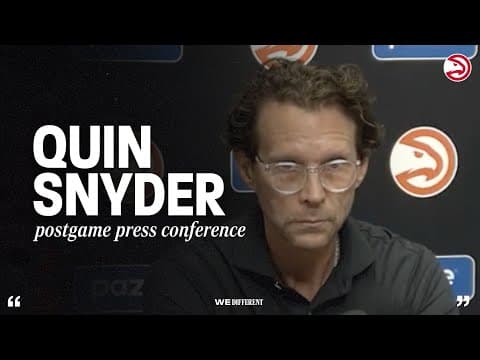 Hawks vs. Spurs Postgame Press Conference: Quin Snyder