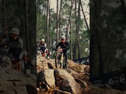 LEFTY looking SMOOTH through tough terrain 😮‍💨 #shorts #mtb