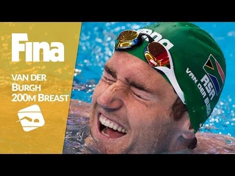Van der Burgh got his third tournament gold in 200m breast #1 Paris