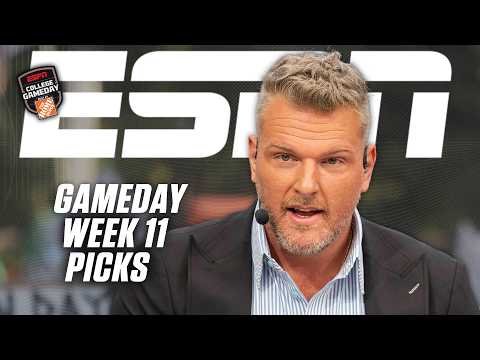 Patrick Mahomes joins for WEEK 1️⃣1️⃣ PICKS! + McAfee RILES UP CROWD with his pick | College GameDay