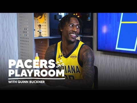 Quenton Jackson Joins Quinn Buckner for a Game of UNO and Connect 4 in the Pacers Playroom