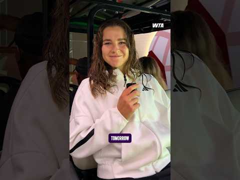 Beep beep! Time for a post-semifinal debrief with Karolina Muchova 💬 #QatarTotalEnergiesOpen