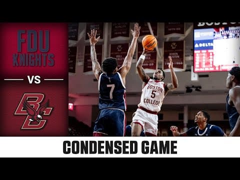 Fairleigh Dickinson vs. Boston College Condensed Game | 2025-26 ACC Men’s Basketball