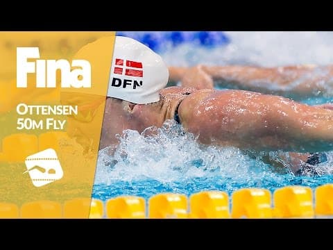 Jeanette Ottesen claims gold in women's 50m butterfly #1 Paris