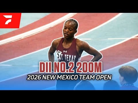 Second-Fastest 200m in DII at the New Mexico Team Open 2026