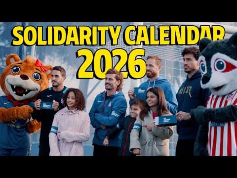 Atlético de Madrid Foundation introduces its 2026 solidarity calendar