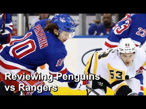 Reviewing Penguins vs Rangers October 7th NHL Game