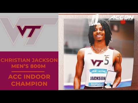 Virginia Tech's Christian Jackson wins the ACC Men's Indoor 800M | 2026 ACC Indoor Championship