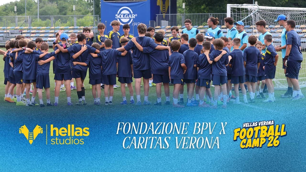 Fondazione BPV sostiene i Summer Camp gialloblù per 14 giovani seguiti da Caritas Verona