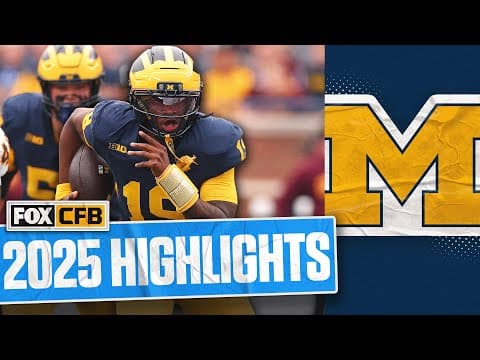 Bryce Underwood 2025 Michigan Wolverines Freshman Season Highlights 🏈 | FOX College Football