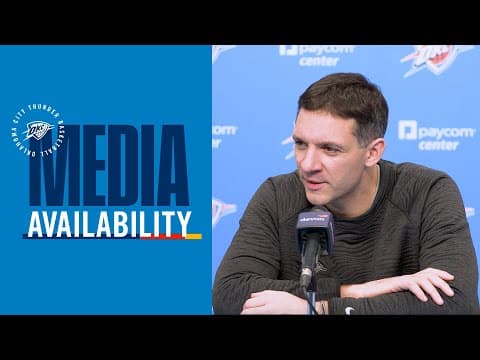 Coach Daigneault on the Thunder’s win over the Timberwolves | Post Game Media | November 26, 2025